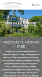 Mobile Screenshot of canyonparkapts.com